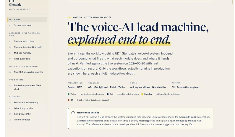 United Defense Tactical voice AI lead system build notes